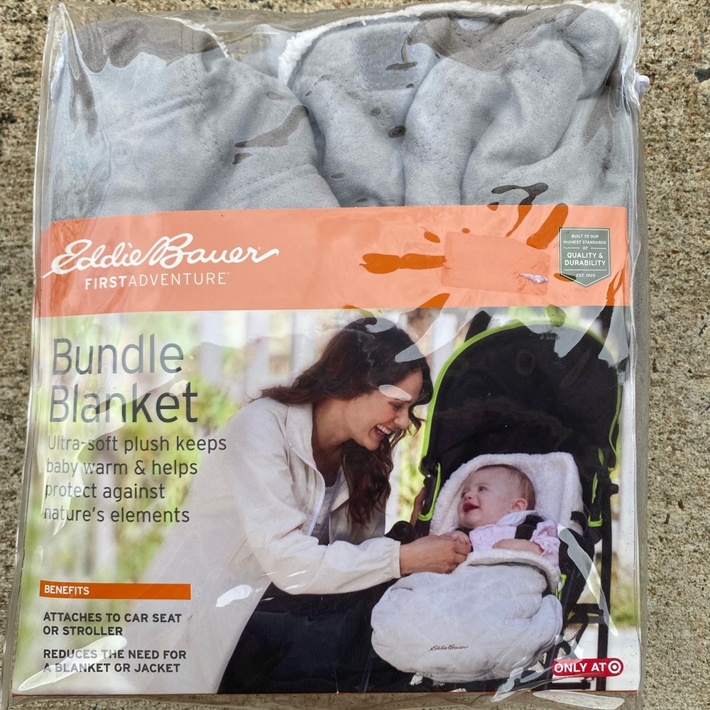 Brand new Eddie Bauer bundle blanket infant car seat from Target